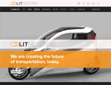 Tablet Screenshot of litmotors.com